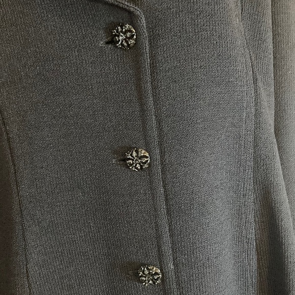 St.John Knit collection blazer and St.John basic long black skirt set - Picture 8 of 14